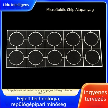 Mikrofluíd chip aljzat, zafír üveg, modell Ld-n03, testreszabható, márka Leado