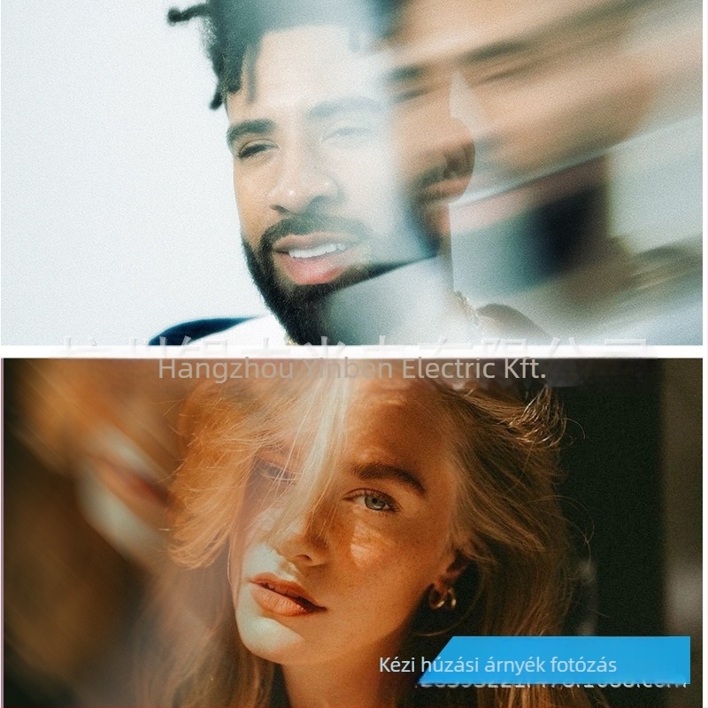 Kézben tartható speciális effektus prizmaszűrő fényosztóval, objektívhez kamera, gyors nyújtó hatás