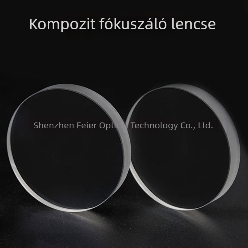 Kvarc fókuszáló lencse lézeres hegesztőgéphez, optikai lencse, kettős fókuszú kompozit kollimáló lencse