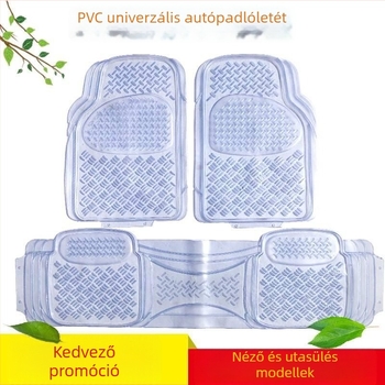 Autópadló szőnyegek PVC-ből, átlátszó, univerzális illeszkedés, vízálló, könnyen tisztítható