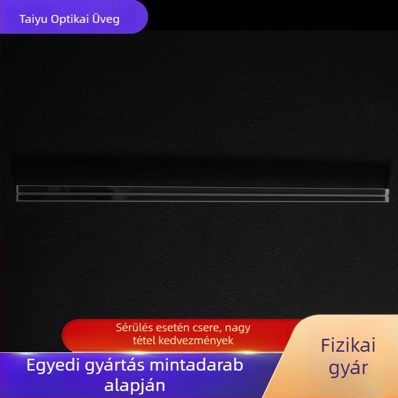 Taiyu optikai eszközökhöz való üveglemez — különleges alakú, átlátszó matt mozaik üveg, kvarc edzett üveg