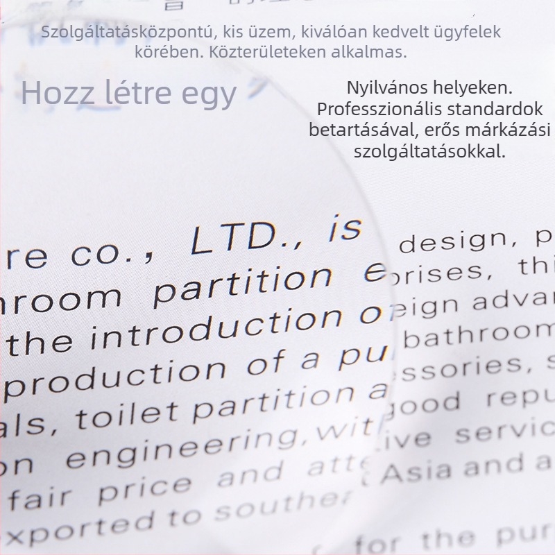 Akril projektor lencse Huishikang Márkától fizikai optika kísérletekhez, optikai műszer kiegészítő, HD