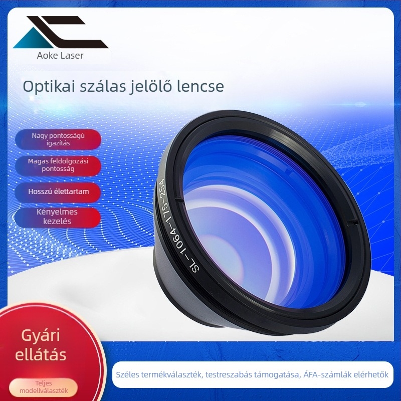 1064 nm-es fém lézeres jelölőgép, mező tükörrel és 30 W-os száloptikai lézer gravírozáshoz