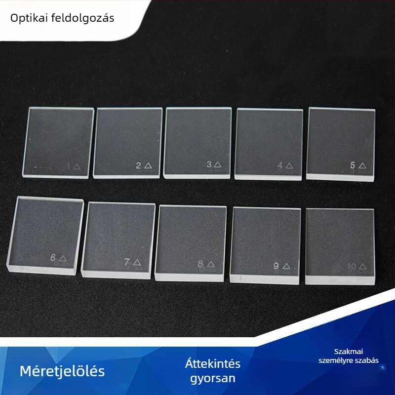 Optikai derékszögű prizmás készlet, 18 darab, trapéz formájú prizmák strabizmus korrigálására, K9 üveg, OEM gyártás és testreszabás, Méretek 20,5 × 14,5 mm