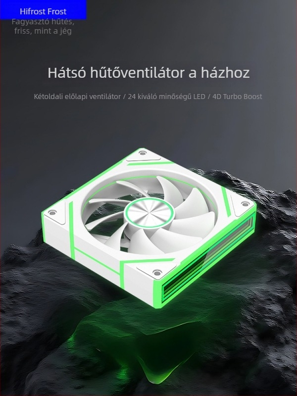 Prism 8Pro ház ventilátor hidraulikus csapágyakkal, 800-1800 RPM, 21 dB, levegőhűtés