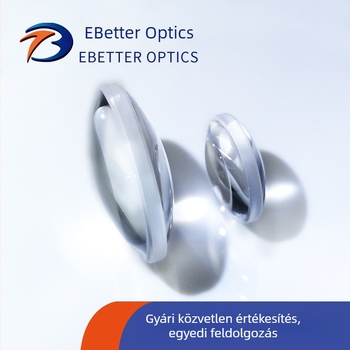 Billet UV olvasztott kvarc kettős domború lencse Ø25,40 mm, F=500,00 mm, bevonat nélküli
