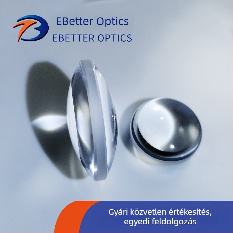 Billet UV olvasztott kvarc kettős domború lencse Ø25,40 mm, F=500,00 mm, bevonat nélküli
