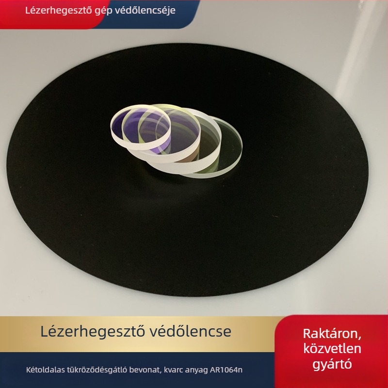 Lítium akkumulátorok hegesztésvédelmi lencséje, 30×1.5; ablaklencse a lézeres hegesztőgéphez, 50×2/55×1.5, AR bevonattal