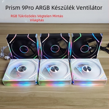 Prism 9Pro PC házventilátor ARGB, PWM, hidraulikus csapágy, 800–1600 RPM, zaj 30 dBA