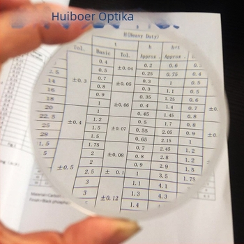 75MM optikai akril kerek, dupla konveks lencse nagyító – kiegészítők mérőeszközökhöz, kozmetikai tükörhöz és LED világításhoz; Huishikang márka, licencelt magáncímke elérhető