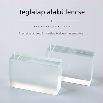 Középiskolai fizikai optika lencse készlet, laboratóriumi kísérleti felszerelés, téglalapprizmás képalkotás
