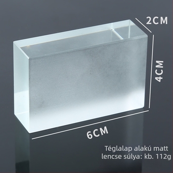 Középiskolai fizikai optika lencse készlet, laboratóriumi kísérleti felszerelés, téglalapprizmás képalkotás
