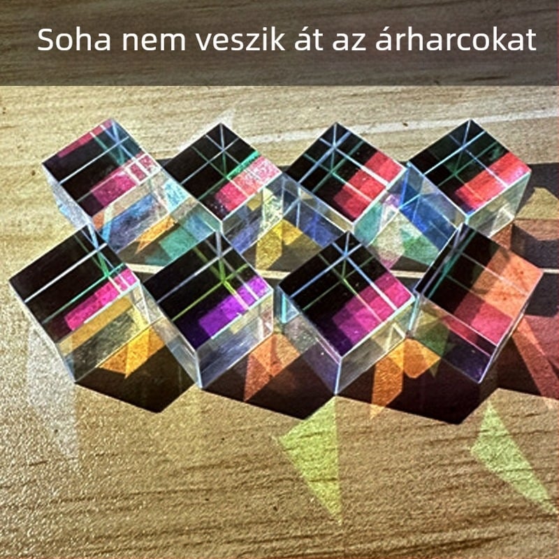 Napszem fogó prismakristály-kocka — Xinyue márkájú, ideális születésnapra vagy ballagásra barátoknak