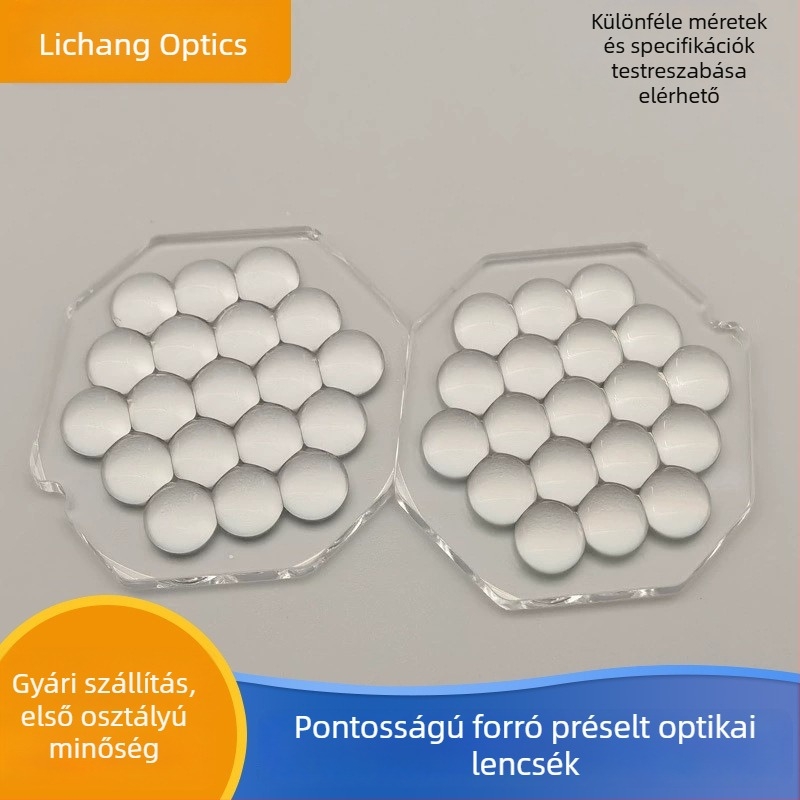 LED lencse tömb egynetes megvilágításra, magas boroszilikat üvegből készült lencsék, K51, Lichang márka, bevonat kérésre