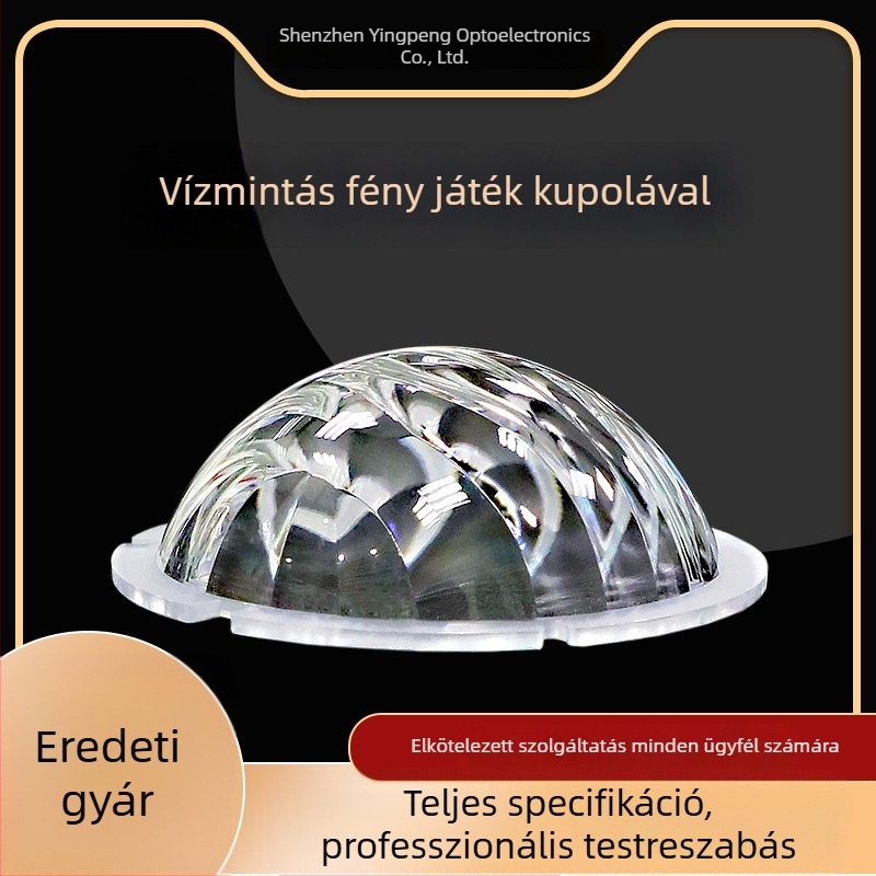 Yingpeng kristály gömb lámpa burkolat kiegészítők színpadi világításhoz – LED színes forgó víztextúra hullámzó lencse, modell Northern Aurora Jiangshai
