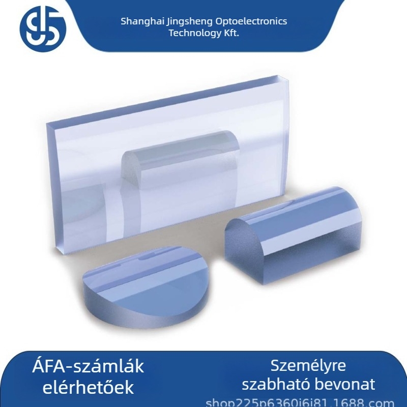 Plano-konvex hengerlencse, négyzet alakú típus, PT-002 modell, bevonat nélküli, optikai eszközökhöz