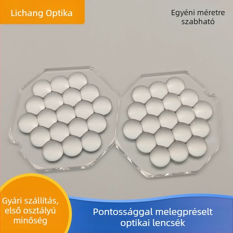 LED lencse többszemű szemlencse – Lichang, modell Complex eye lens, bevonat a követelmények szerint, egyenletes spotfényhez