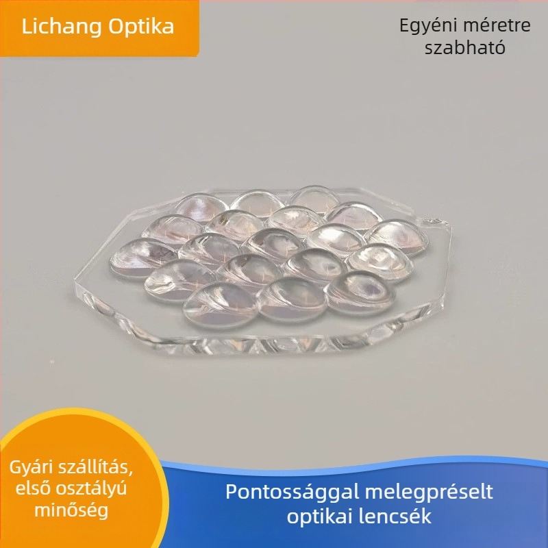 LED lencse többszemű szemlencse – Lichang, modell Complex eye lens, bevonat a követelmények szerint, egyenletes spotfényhez