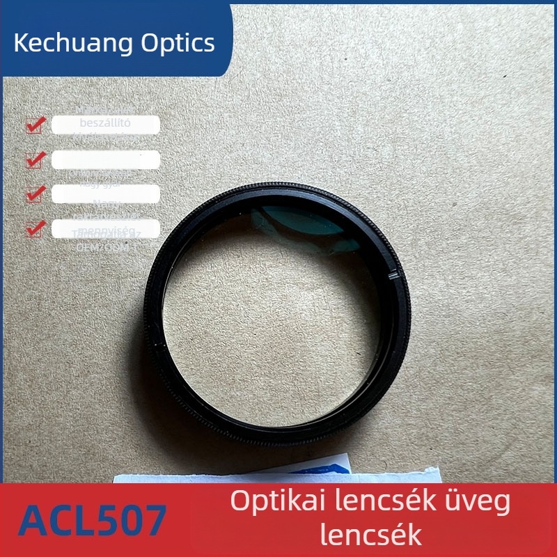 Optikai lencsék készlet: bevont alumínium tükörcső, kondenzáló lencse, üvegből cementált lencse, Kechuang Optics