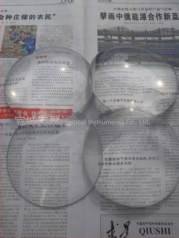 150 mm K9 optikai üveg konvex lencse LED asztali nagyító olvasáshoz és javításhoz
