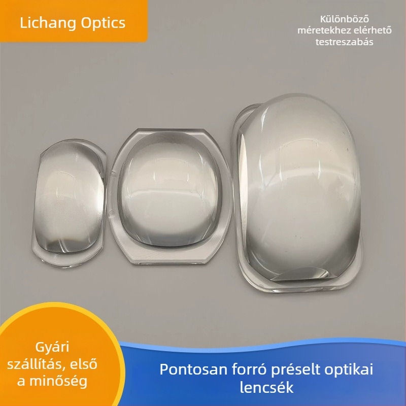 Üveg LED UV-keményítő lencse Bi-light autó és motorkerékpárhoz; Anyag: magas boroszilikat K51; Hőpréselt lencse