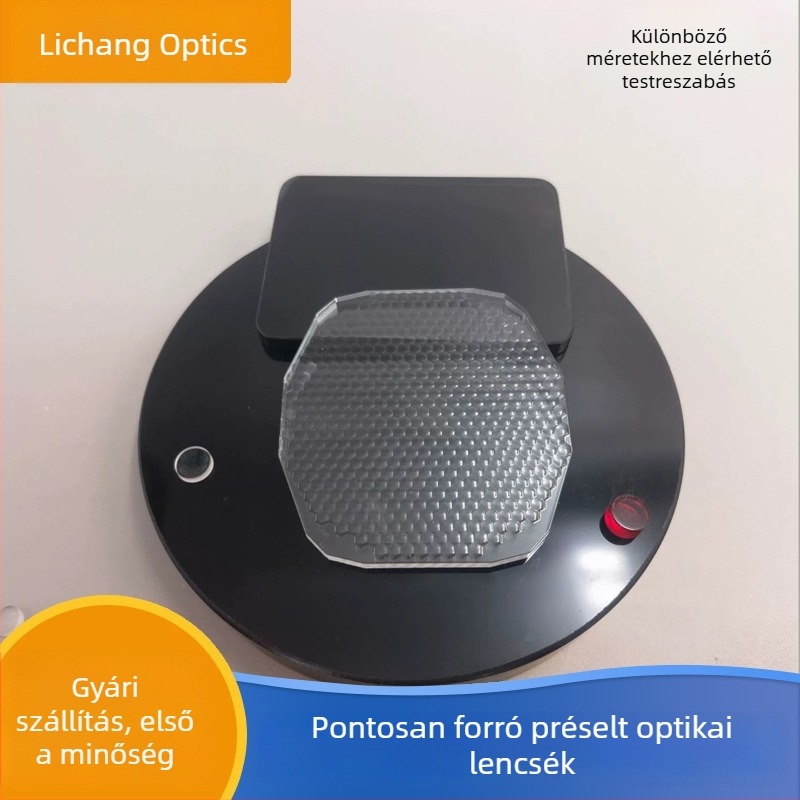 Üveg LED UV-keményítő lencse Bi-light autó és motorkerékpárhoz; Anyag: magas boroszilikat K51; Hőpréselt lencse