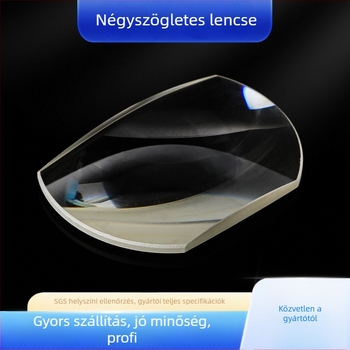 Négyzet alakú konveks lencse optikai üvegből K9, sík fókuszálás, holografikus lencse optikai eszközökhöz