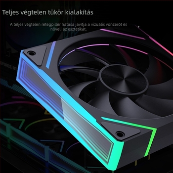 Snowman EK120-ARGB házventilátor ARGB szinkronizációval, hidraulikus csapágy, 12V, 800–1600 RPM, 15–20 dBA