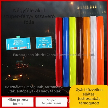 Nemzeti Szabvány 2345 Reflektív Film, Akril Prizma, Mérnöki Szilárdságú, Gyémánt Osztályú Reflektív Matrica, Magas Fényerő