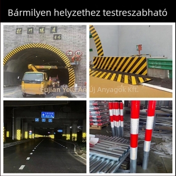 Elektromos oszlopokra szánt ütközésvédő visszaverő film, Prism visszaverő film sorozat, üzem hőmérséklet -30°C-tól 60°C-ig, Márka Night Road AN