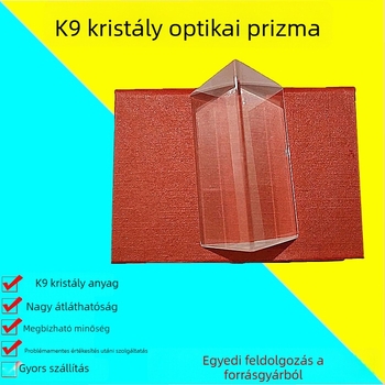 Optikai prizma fizikai kísérletekhez, K9 kristályüveg prizma, gyermekeknek szánt játék
