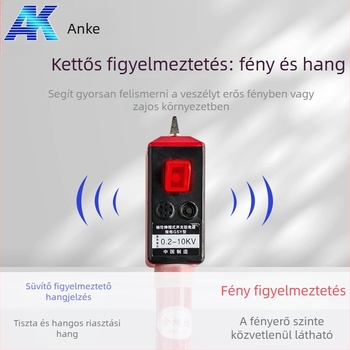 Anke zsebében hordozható elektroszkóp: összecsukható teleszkópos kialakítás, hang- és fényjelzés, magas- és alacsony feszültség tesztelésre