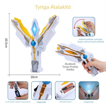 Teliga Transformer Játék: Divine Light Stick DX, Spark Prism Gyűrű, Kulcsok Tárolóöv a Karral (Műanyag; Zenei Funkció; Többsfunkcionális)