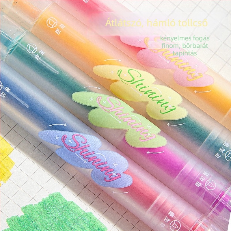 MOYL KBX-6365 Kétvégű marker, műanyag tok, dobozos csomagolás, Testreszabás elérhető, Nem törölhető