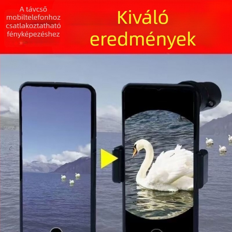 Telefonhoz készült monokuláris távcső, 8x nagyítás, nem infravörös éjszakai látás, falakon át, HD professzionális