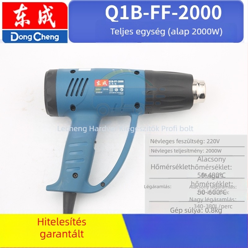 Dongcheng QIB-FF-2000/1600W forrólevegős pisztoly kiegészítők, 36V, kompatibilis rozsdamentes acélhoz