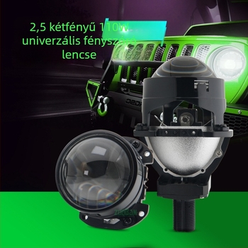Left Class 2,5 hüvelykes kettős lencsés LED autófény, 55W, 12V, 5000–6000 lm