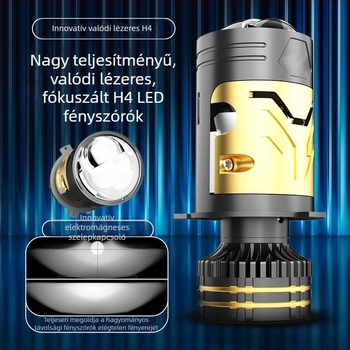 M05K autó LED lámpa, nagy teljesítményű, integrált hosszú és közeli fény, H4 mátrix lencsével