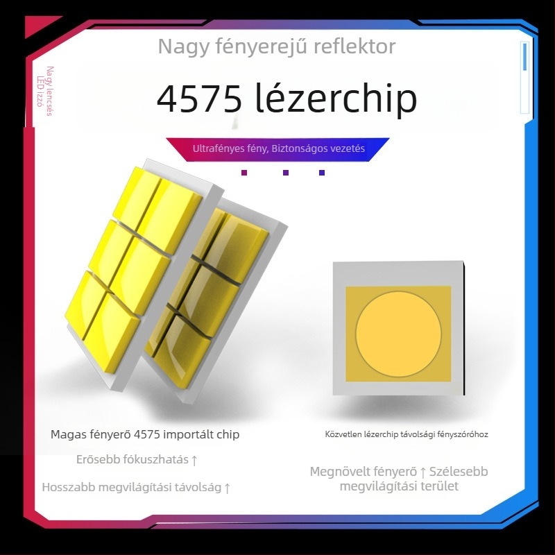 M05K autó LED lámpa, nagy teljesítményű, integrált hosszú és közeli fény, H4 mátrix lencsével