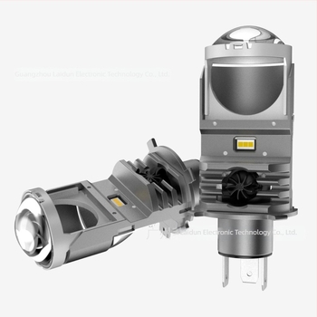 H4 LED fényszóró lencsével, bi-LED lencsével, plug-and-play telepítés, nagy fényerő, 55W, 12V, 5800 lm