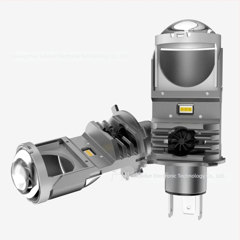 H4 LED fényszóró lencsével, bi-LED lencsével, plug-and-play telepítés, nagy fényerő, 55W, 12V, 5800 lm