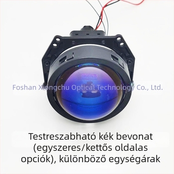 LED elsőfény dupla lencsével, 3,0 hüvelyk, 12V, 6500 lm, univerzális modell, közel- és távoli fény