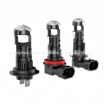 LED autó lámpa fisheye lencsével és bifokális lencsével H7/H11/H4 - plug-in, 12V, 65W, 6500lm, IP68