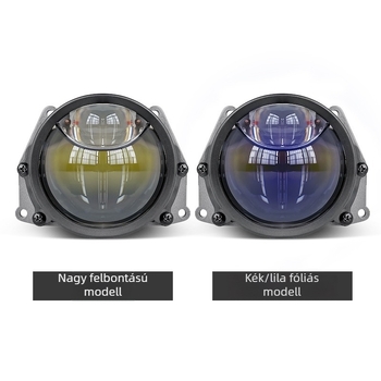 V8 3 hüvelykes autó LED kettős rézcsővel és közvetlen lézer lencsével, dupla lencsés világítás, retrofit lámpa