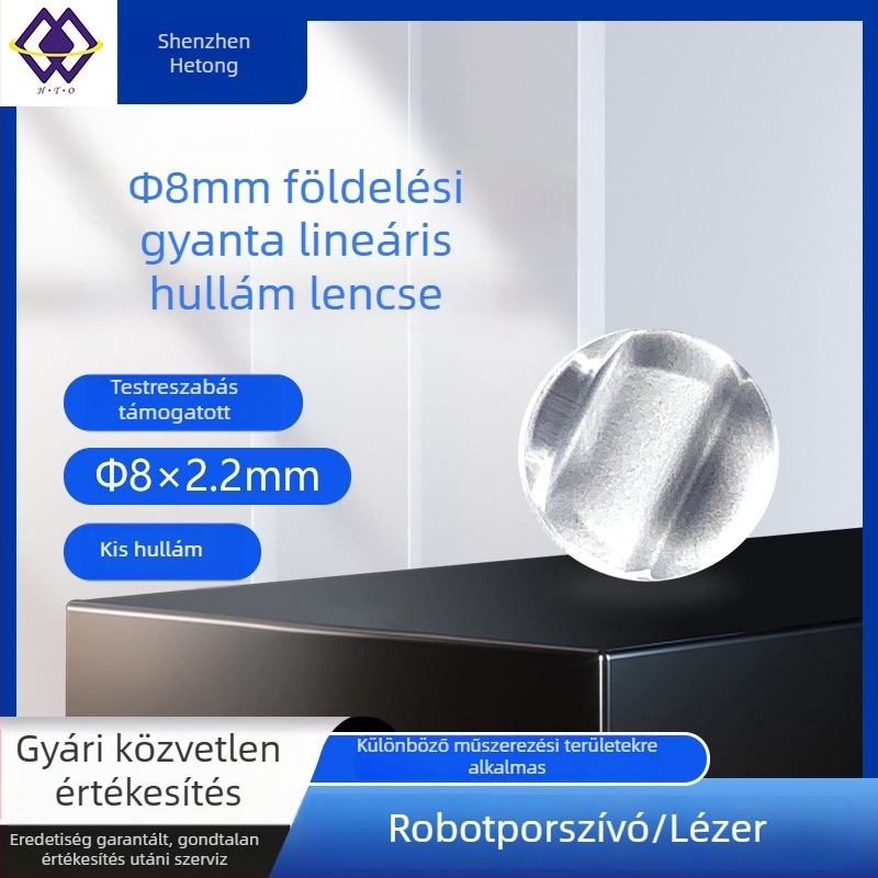 Gyanta optikai lencse, A osztály, Φ8×2.2mm