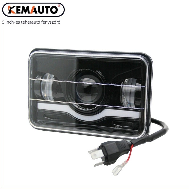 Jeep Wranglerhez készült LED fényszóró: 4000 lm, 12V, 40W, IP67, élettartam 50 000 óra