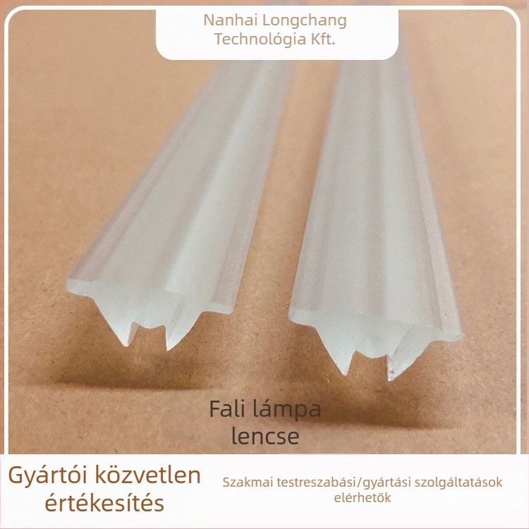 Akril optikai lencse osztálytermi világításhoz, polarizált, átláthatóság 90%, méretek 22.4×10.4 mm, 90° fényirány, modell 21022501