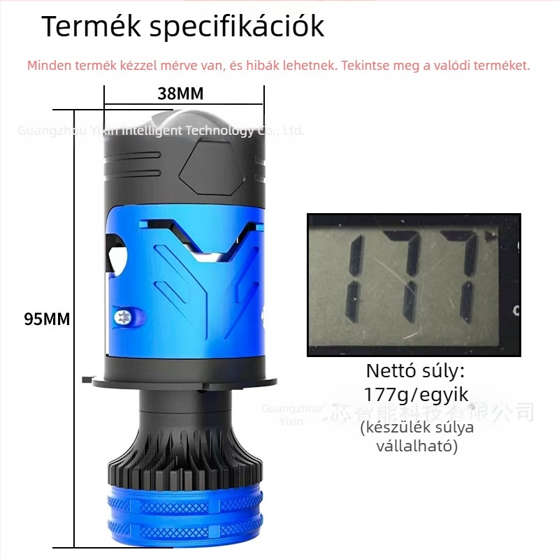 M01Y motoros autó lámpa – LED 85W, 12V, 8500 lm, IP65, H4 csatlakozó