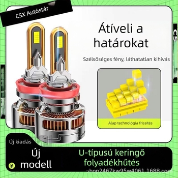 LED autófényszóró U-alakú csővel - 90W, 12-36V, 6000LM, IP68, Modell U1