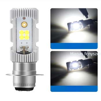 Motorkerékpár LED fényszóró optikai lencsével, 11W, 12-80V, 1320lm, alumínium ház